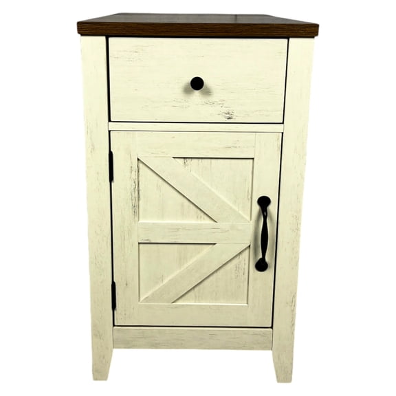 MDF side table, easy assembly / Store small accessories in drawer