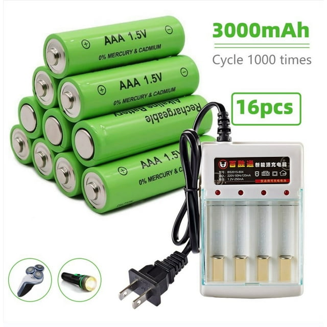 MDHAND 16 PCS AAA Batteries, 1.5v 8800mAh Triple A Batteries, High