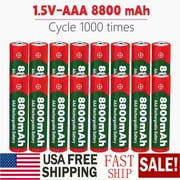 MDHAND 16Pcs 1.5V 9800mAh AA / AAA Rechargeable Batteries
