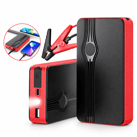 MDHAND Car Jump Starter, 20000mAh Peak 12V Battery Jump Box with Charge Port, Portable Battery Booster Emergency Power Bank with LED Light