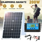 MDHAND 200W Solar Panel Kit 100A 12V Battery Charger with Controller for Car RV Boat Home Roof Van Camping