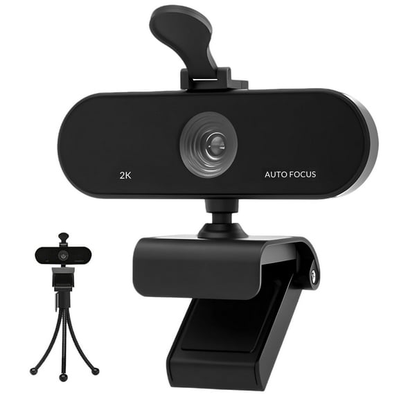 MDHAND Webcam, 2K HD Webcam for PC with Microphone, USB Autofocus for Recording, Calling, Conferencing, Gaming