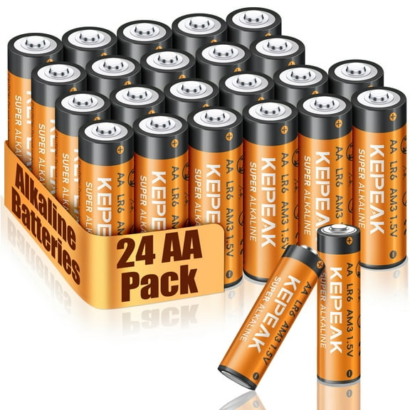 MDHAND AA Batteries (24/48 Pack), Double A Alkaline Batteries