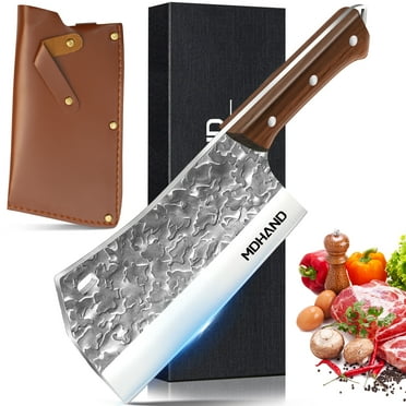 MDHAND Knife, 7.5 Inch Hand Forged Carving Knife, Multipurpose Knife, Butcher Knife, Chef Knife, High Carbon Stainless Steel, Gift Box, Suitable for Kitchen and Dining, Holiday Gift.