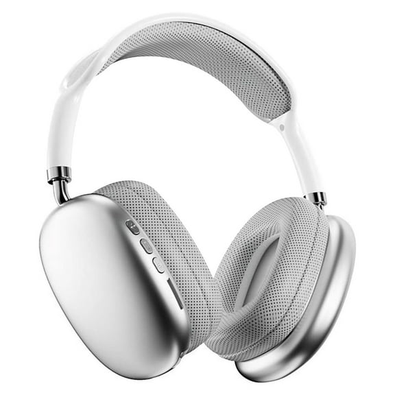 MDHAND Noise Cancelling Headphones, Wireless Bluetooth Over Ear Headphones with Microphone, Silver