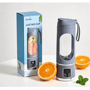 MDHAND Portable Blender, USB Rechargeable Smoothie Maker with 18000 RPM, Crush Ice, 400ml Travel Juice Cup, Stainless Steel Blade, Purple