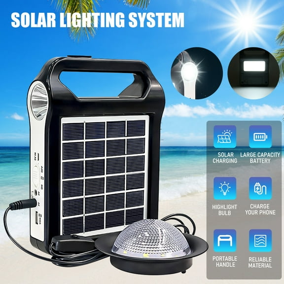 MDHAND Portable Solar Power Generator with 1 Solar Panel