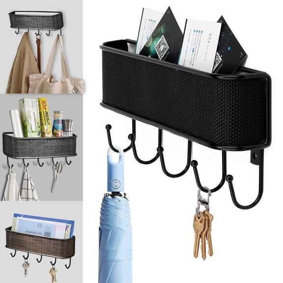 MDHAND Wall Mount Mail Letter and Key Rack Holder Organizer for Home & Office Organization