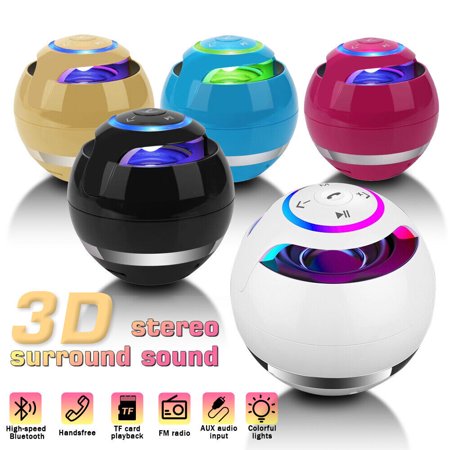MDHAND Wireless Waterproof Portable Bluetooth Speaker, PINK