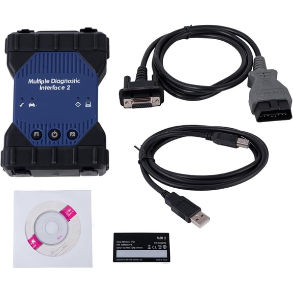 MDI2 Multiple Diagnostic Interface Kit with OBD2 USB & DLC Cables EL-52100-AM Compatible