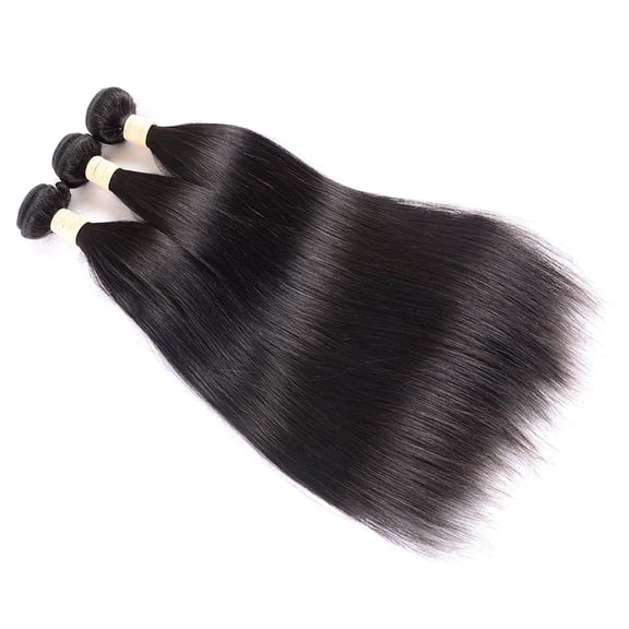 JOFMWIX Brazilian Hair Wavy Weave Bundle 30 Inch Natural Black - 120g ...