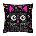 thumbnail image 1 of MDO  Kitty Cat Pillow Covers 18x18, Cat Gifts for Cat Lovers Cat Owners Women, Funny Black Cat Decorations Throw Pillow Cover, It’s Not Cat Hair It’s Kitty Glitter Cushion Covers for Home Decor, 1 of 5
