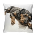 thumbnail image 1 of MDO Redland Art Cute Pet Boston Terrier Dog Throw Pillow Covers Linen Sofa Decorative Cushion Cases for Home Decor 18×18 Inch, 1 of 5