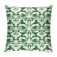 thumbnail image 1 of MDO Slow Cow Embroidery Decorative Throw Pillow Cover Cushion Cover for Couch Sofa Bedroom Geometric Pattern Pillowcase Accent Pillow Cover 18 x 18 Inches Green, 1 of 5