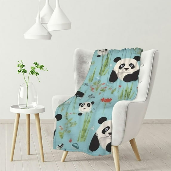 MDO Throw Blanket Flannel Fleece Bed Blanket Plush Cozy Air Conditioning Blanket Plush Gift for Girls Boys Men Women Bedroom Sofa 50"x40"