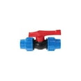 MDPE Plastic Ball Valve Compression Hose Fitting with Inline Ball Valve
