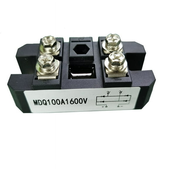 MDQ 100A-1600V Black Single-Phase Diode Bridge Rectifier 100A Amp 1600V