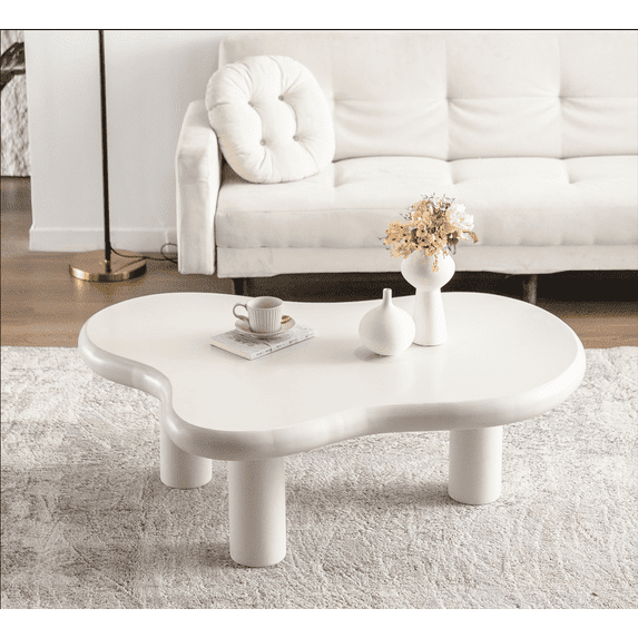 MDQMD Cloud Shape Modern Coffee Table for Living Room , Durable MDF ...