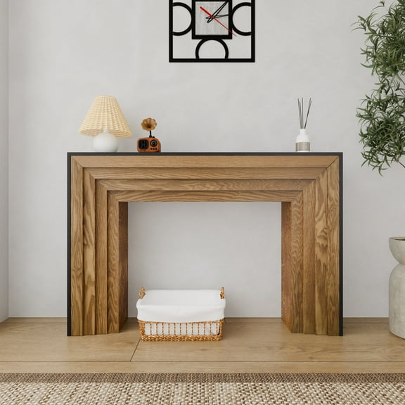 MDQMD Console Table for Entryway,Mid Century Modern Console Table,47'' Farmhouse Entryway Table for Living Room, Hallway, Foyer, Easy Assembly