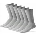 thumbnail image 1 of MDR Diabetic Socks Crew Length for Men and Women with Full Sole 3 Pairs Non-Binding Wide Top Comfort & Support Made in USA (9-11, Grey), 1 of 9