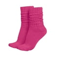 thumbnail image 1 of MDR Lightweight Cotton Slouch Socks For Women and Men 1 Pair Size 9 to 11 (Fuschia), 1 of 7