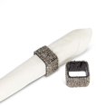 thumbnail image 1 of Unbranded Set Of 4 Silver Square Beaded Napkin Ring, 1 of 3