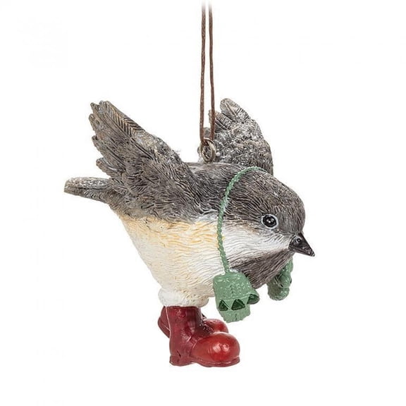 Unbranded Set Of 3 Winter Chickadee Ornament