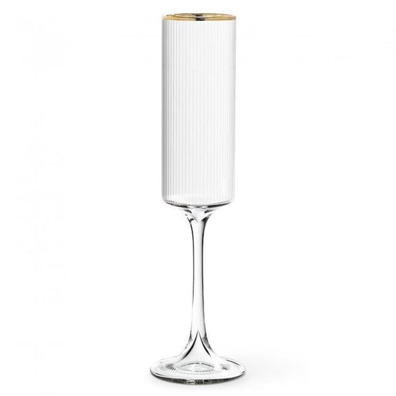 MDR Trading AB-27-COUNTESS-FLUTE-Q01 9.5 in. Tight Vertical Optic with Gold Flute Glass, Clear & Gold