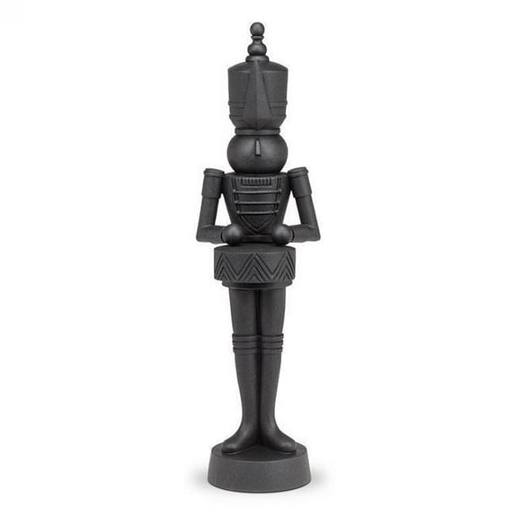 MDR Trading AB-27-WILHELM-LG-Q01 18.5 in. Standing Soldier with A Drum Statuette - Black - Large