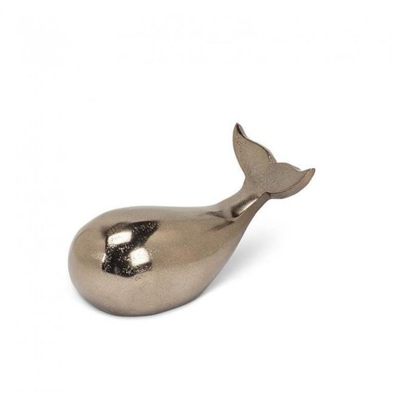 MDR Trading AB-30-CARBON-620-Q01 6.5 in. Simple Whale Figurine, Smoke - Small
