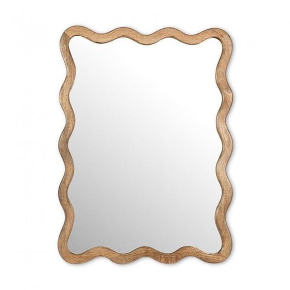 MDR Trading AB-59-REFLECT-202 27 in. Large Freeform Rectangle Mirror, Mirror & Natural