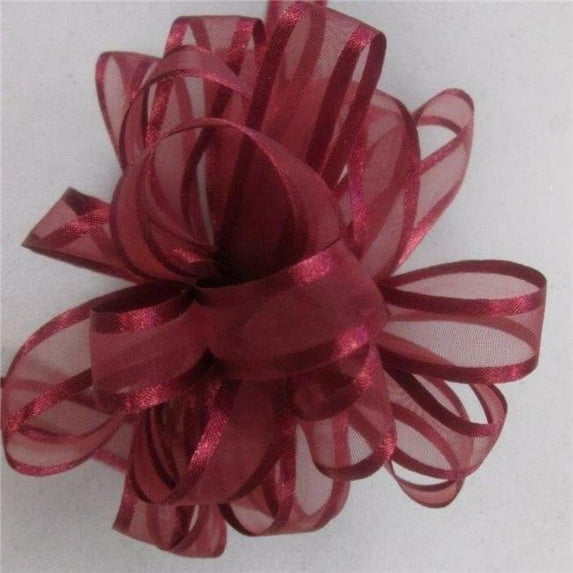 MDR Trading AI-183394-Q06 0.63 in. x 25 Yards Burgundy Cleopatra Ribbon - Set of 6