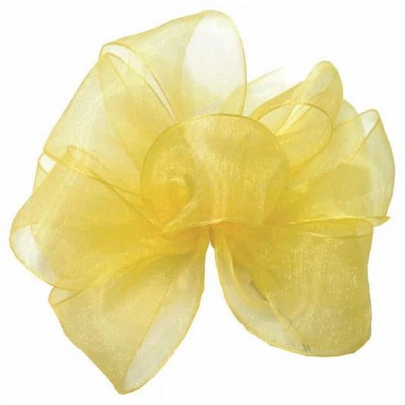 MDR Trading AI-189365-Q01 0.63 in. x 100 Yards Yellow Chiffon Ribbon