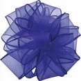 thumbnail image 1 of MDR Trading AI-190912-Q01 1.5 in. x 50 Yards Wired Royal Blue Spring Sheer Ribbon, 1 of 1