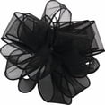 thumbnail image 1 of MDR Trading AI-190926-Q01 1.5 in. x 50 Yards Wired Black Spring Sheer Ribbon, 1 of 1