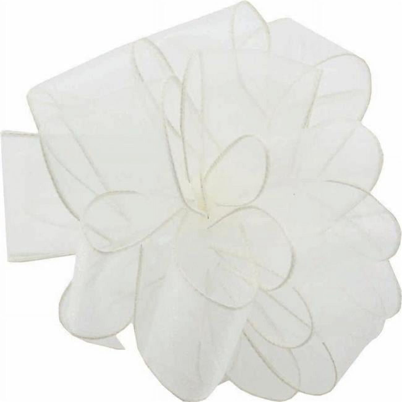 MDR Trading AI-190986-Q01 1.5 in. x 50 Yards Wired Ivory Spring Sheer ...