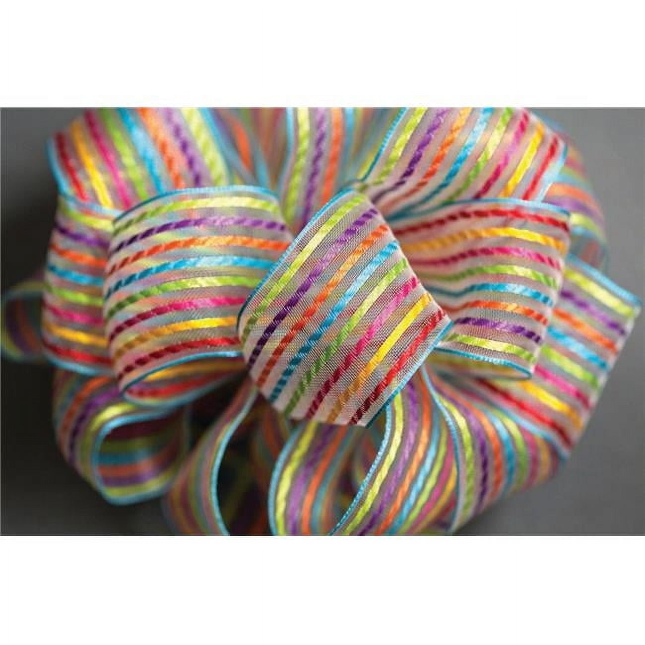 MDR Trading AI-197999-Q04 1.5 in. x 50 Yards Wired Multi Color Sheer ...