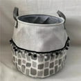 thumbnail image 1 of MDR Trading AI-2040-213-Q02 12 x 13 in. Gray, Black & White Fabric Handled Basket - Set of 2, 1 of 1