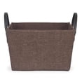 thumbnail image 1 of MDR Trading AI-2240AVBR-Q04 Faux Leather Handled Brown Fabric Basket - Set of 4, 1 of 1