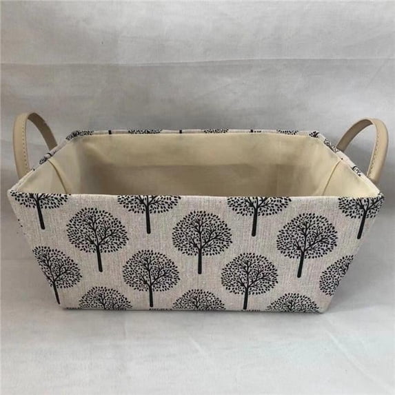 MDR Trading AI-2250-209-Q04 Black Trees on Beige Background Fabric Basket - Set of 4