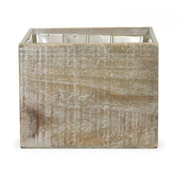 MDR Trading AI-3405RS-Q01 Aged Look Rectangular Wood Box Planter, Brown