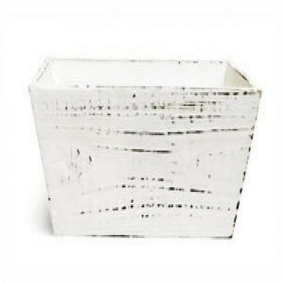 MDR Trading AI-3410COL-Q01 Aged Look White Rectangular Box Planter