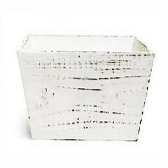MDR Trading AI-3410COL-Q02 Aged Look White Rectangular Box Planter - Set of 2