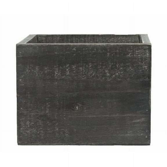 MDR Trading AI-3501BW-Q02 Square Blackwashed Planter - Set of 2