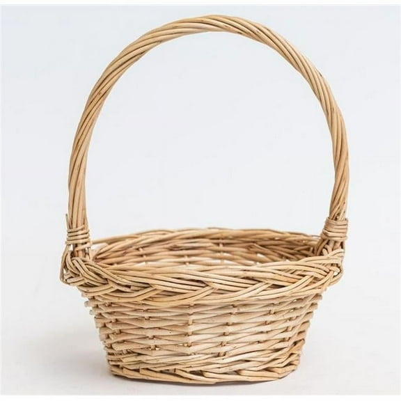 MDR Trading AI-4062A-Q06 9 in. Long Handled Wicker Basket, Brown - Set of 6