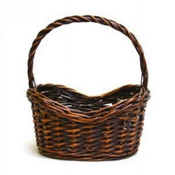 MDR Trading AI-4274JAVAB-Q12 14 in. Oval Java Brown Willow Basket - Set of 12