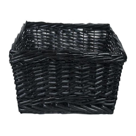 MDR Trading AI-5175DT-Q01 Dark Tone Rectangular Willow Basket, Black