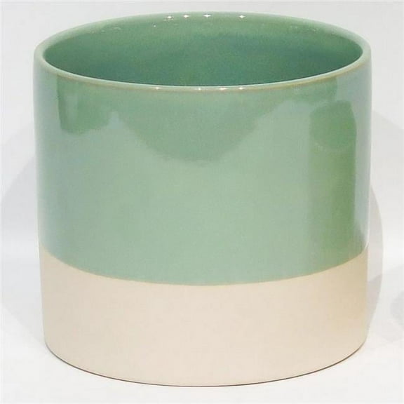 MDR Trading AI-CE10-175-Q06 6 in. Pot Size Green with Beige Base Planter - Set of 6