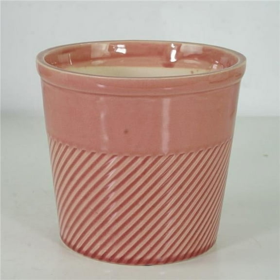 MDR Trading AI-CE10-234-Q04 Pink Swirls & Solid Trim Planter - Set of 4