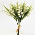 thumbnail image 1 of MDR Trading AI-FL1423WHI-Q04 Lily of The Valley Artificial Flower, Green & White - Set of 4, 1 of 1